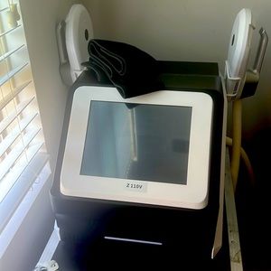 Professional EMS machine. Electro Muscular stimulation, workout while relaxing.